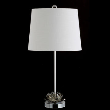 Amelia Lotus 25" Crystal LED Table Lamp - JONATHAN Y